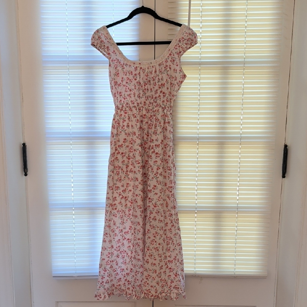 Christy Dawn Floral White and Pink Maxi Dress - Picture 5 of 5